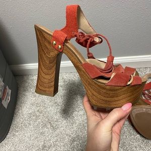 brand new guess high heels platform